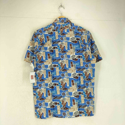 HILO HATTIE 魚柄ボックスシャツ メンズ import:M