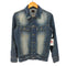 ジャックローズ JACKROSE ダメージ加工 デニム トラッカー ジャケット Y2K メンズ JPN:3