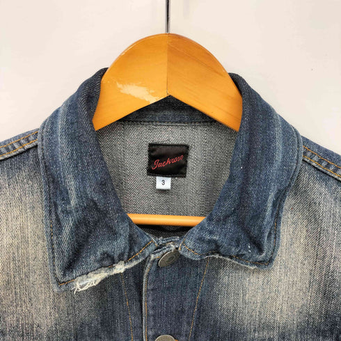 ジャックローズ JACKROSE ダメージ加工 デニム トラッカー ジャケット Y2K メンズ JPN:3