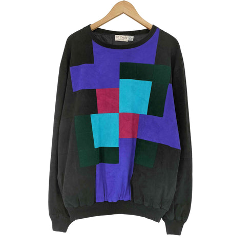 ST.CROIX 90s USA製 フェイクスエード マルチカラートップス メンズ import:L