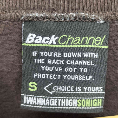 バックチャンネル Back Channel ZIG ZAG CREW SWEAT メンズ S