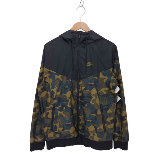 ナイキ NIKE 総柄 フーデッド ウインドブレーカー メンズ JPN:L