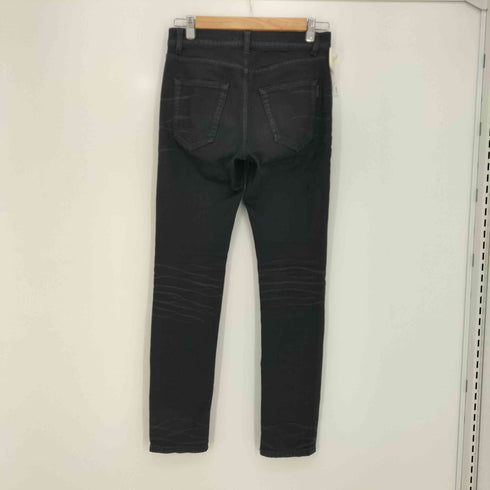 サンローランパリ SAINT LAURENT PARIS 19aw 3D whisker black denim pants ミッドライズ コーティング スキニーパンツ メンズ 26