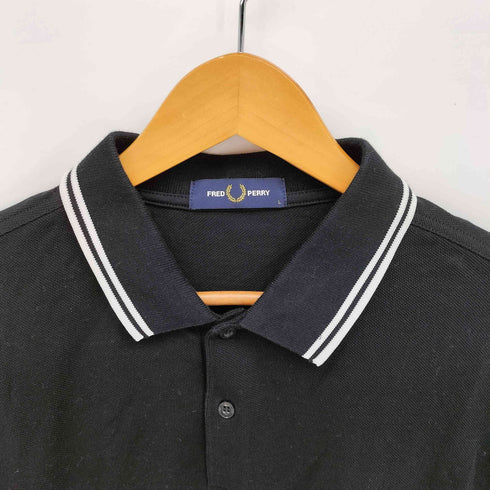 フレッドペリー FRED PERRY TWIN TIPPED SHIRT LONG SLEEVE POLO メンズ import:L