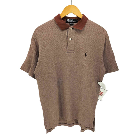 ポロバイラルフローレン Polo by RALPH LAUREN ポニー 刺繍 ハウンドトゥース チェック S/S ポロ シャツ メンズ import:S