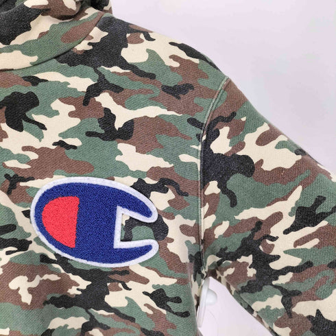 チャンピオン Champion ACTION STYLE カモ柄スウェットパーカー メンズ M