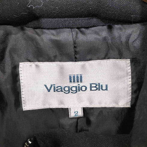 ビアッジョブルー Viaggio Blu ベルトテッド Aライン ダウンコート レディース JPN:2