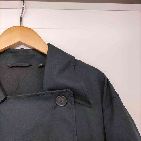 ユニクロユー UNIQLO U オーバーサイズ トレンチコート ブラック Lサイズ レディース JPN:L