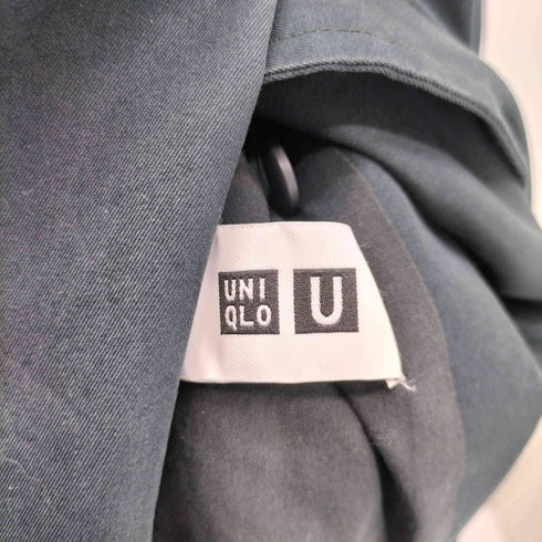 ユニクロユー UNIQLO U オーバーサイズ トレンチコート ブラック Lサイズ レディース JPN:L