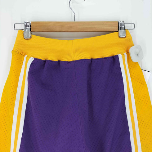 ミッチェルアンドネス mitchell&ness Authentic Shorts 刺繍ロゴ バスパン メンズ XS