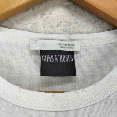 ザラ ZARA バンドプリントTシャツ レディース import:M