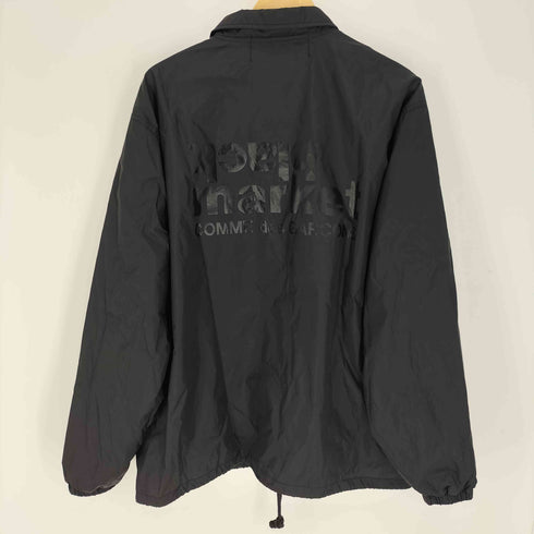 ブラックマーケットコムデギャルソン black market COMME des GARCONS 21AW 原宿八角館 バックロゴプリント ドローコード ナイロン コーチ ジャケット メンズ JPN:XL