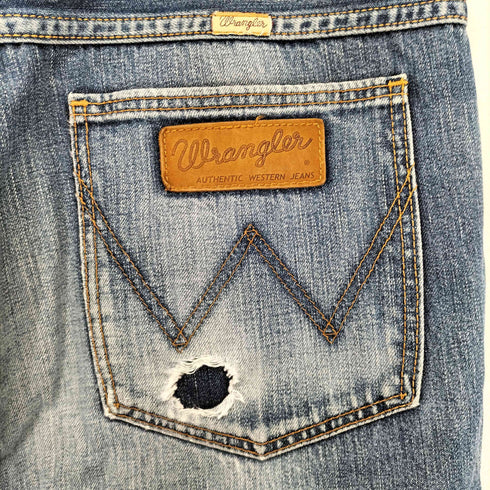 ラングラー Wrangler SANFORIZED ジップフライデニムパンツ メンズ 32×33