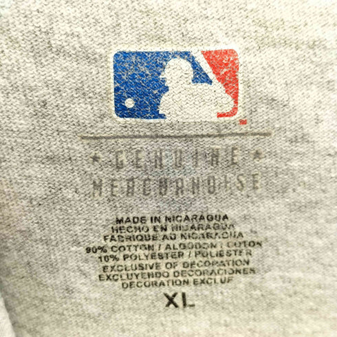 ジェニュインマーチャンダイズ GENUINE MERCHANDISE MLB ベースボール チーム ロゴ プリント S/S クルーネック リンガー Tシャツ メンズ import:XL