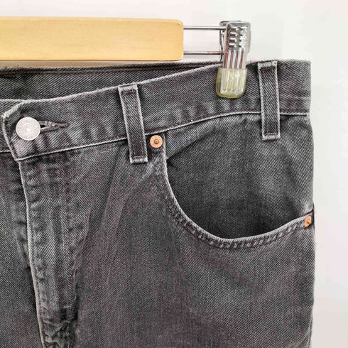 リーバイス Levis 00S メキシコ製 505 ジップフライ 後染め ブラック デニム パンツ メンズ W36 L32