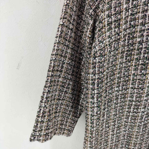 ザラ ZARA ツイードフリルワンピース レディース import:S