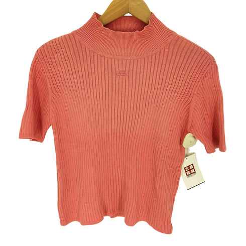 クレージュ courreges 刺繍ロゴ リブニット レディース 9R