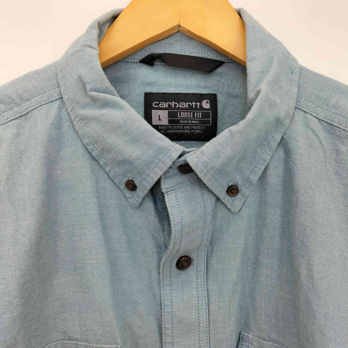 カーハート Carhartt 24ss LOOSE FIT MIDWEIGHT CHAMBRAY LONG-SLEEVE SHIRT メンズ import:L