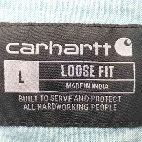 カーハート Carhartt 24ss LOOSE FIT MIDWEIGHT CHAMBRAY LONG-SLEEVE SHIRT メンズ import:L