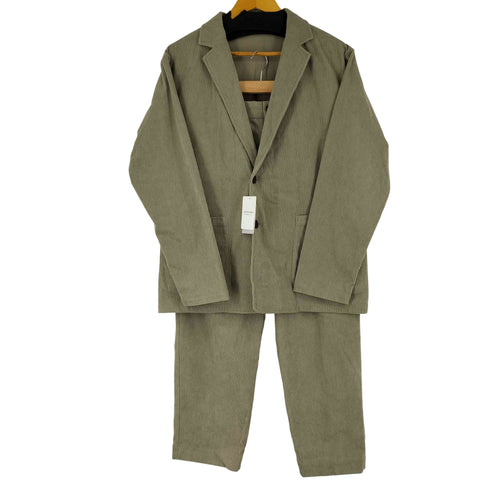 フォーワンセブンバイエディフィス 417 by EDIFICE コーデュロイ 2B テーラードジャケット テーパードトラウザー セットアップ メンズ L