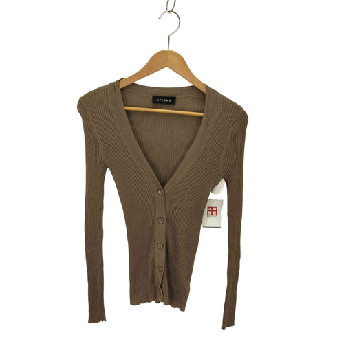 ミューズデドゥーズィエムクラス MUSE de Deuxieme Classe 24AW APLOMB カシミヤ混 シルク Vネックカーディガン レディース EUR:40