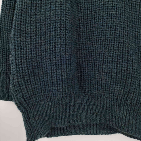 アランクラフト aran crafts 90s アイルランド製 リブ編み フィッシャーマンセーター ニット メンズ import:L