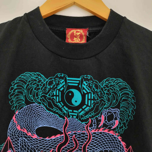 東京13零式 25ss 極楽 龍プリント 半袖クルーネックTシャツ レディース JPN:XXL
