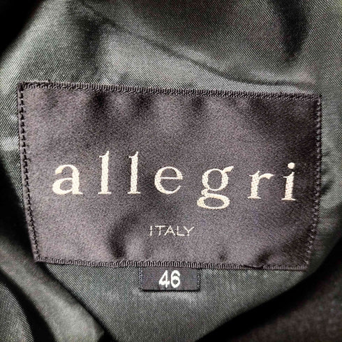 アレグリ allegri ウール100 2B シングル テーラードジャケット メンズ EUR:46