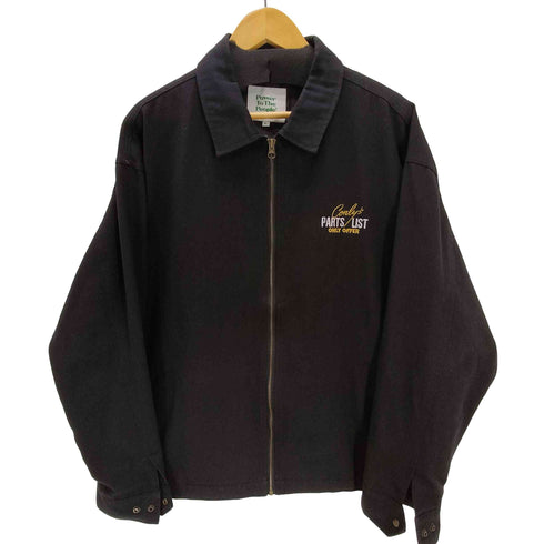 パワートゥザピープル POWER TO THE PEOPLE PARTS LIST 両面 刺繍 ロゴ ジップアップ ワーク ジャケット メンズ JPN:L