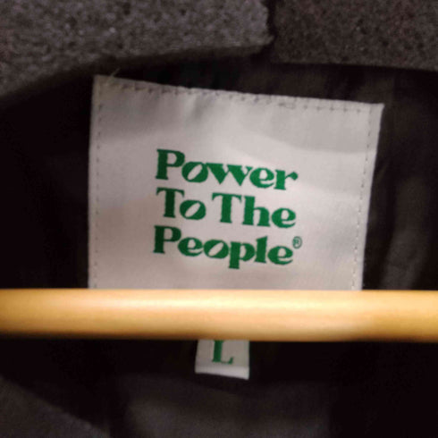 パワートゥザピープル POWER TO THE PEOPLE PARTS LIST 両面 刺繍 ロゴ ジップアップ ワーク ジャケット メンズ JPN:L