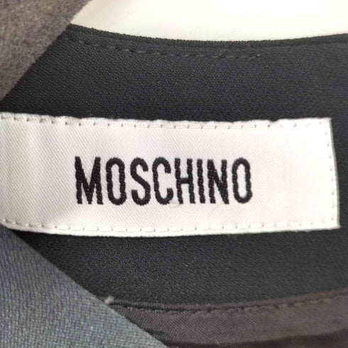 モスキーノ MOSCHINO イタリア製 変形 ノースリーブタイトワンピース レディース US:8