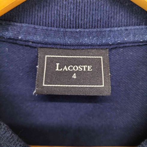 ラコステ LACOSTE ワンポイント刺繍 鹿の子ポロシャツ メンズ 4