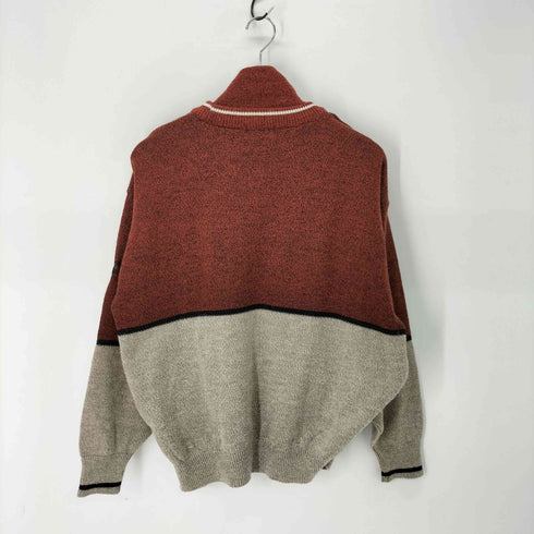 デサントゴルフ descente GOLF ロゴプリント ハーフジップ ライナー付 ニット セーター ゴルフウェア メンズ JPN:M