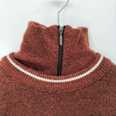 デサントゴルフ descente GOLF ロゴプリント ハーフジップ ライナー付 ニット セーター ゴルフウェア メンズ JPN:M