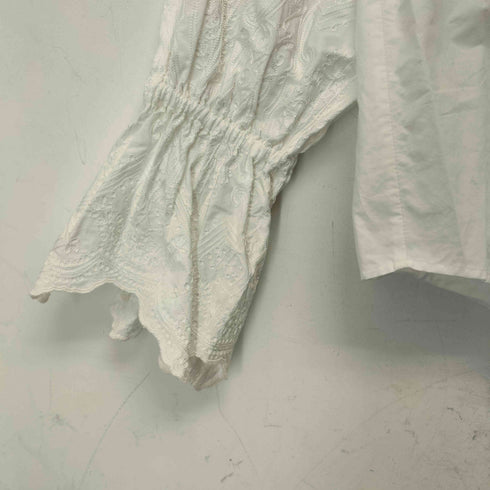 ビューティーアンドユースユナイテッドアローズ BEAUTY & YOUTH UNITED ARROWS 24aw コットン エンブロイダリー シャツ レディース