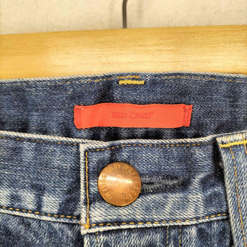 レッドカード REDCARD クラッシュ加工ボタンフライデニムパンツ メンズ 30