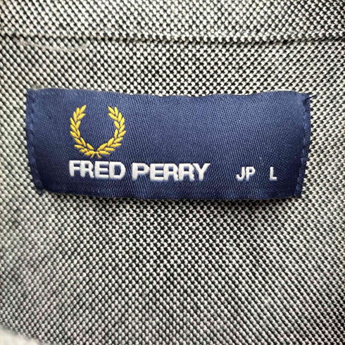 フレッドペリー FRED PERRY ロゴ刺繍 半袖ポロシャツ メンズ import:L