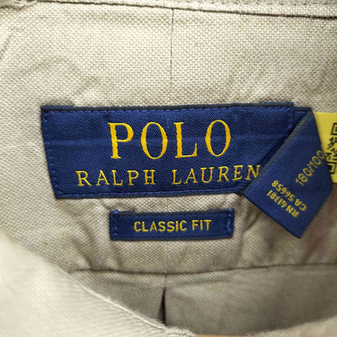 ポロラルフローレン POLO RALPH LAUREN CLASSIC FIT ポニー 刺繍 オックスフォード ボタンダウン シャツ メンズ import:L