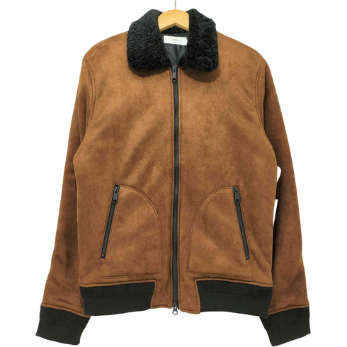 アズールバイマウジー AZUL by moussy ECO SUEDE G-1 BLOUSON スエード 襟ボア ジャケット メンズ JPN:M