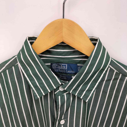 ポロバイラルフローレン Polo by RALPH LAUREN RIVIERA CLASSIC FIT ストライプ プリント L/S ドレス シャツ メンズ import:L