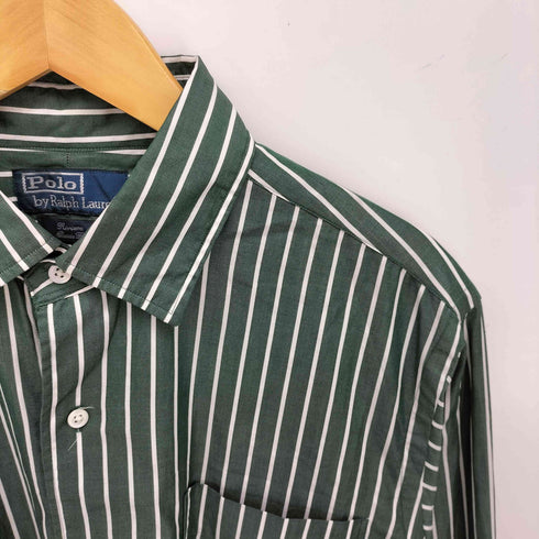 ポロバイラルフローレン Polo by RALPH LAUREN RIVIERA CLASSIC FIT ストライプ プリント L/S ドレス シャツ メンズ import:L