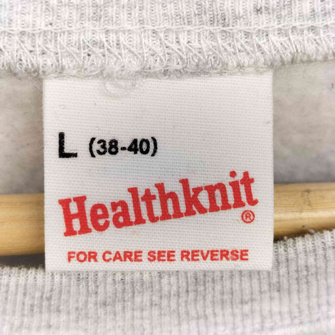 ヘルスニット Healthknit CLASSIC SWEAT ロゴ 刺繍 クルーネック スウェット メンズ import:L