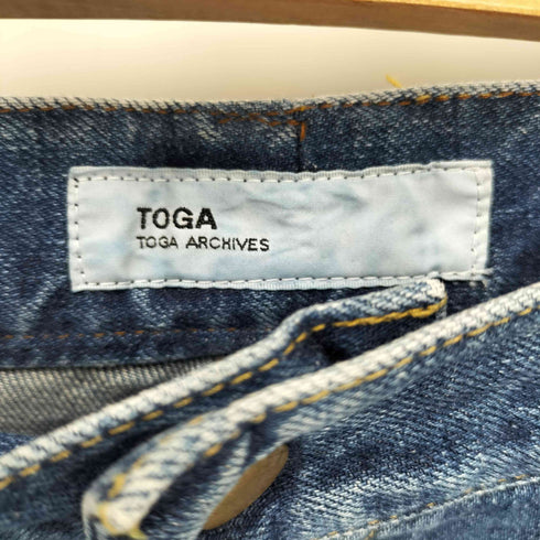 トーガアーカイブス TOGA ARCHIVES 1タック ジップフライ テーパード デニム パンツ メンズ FR:36-38