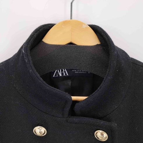 ザラ ZARA ウール ダブルブレストコート レディース import:XL