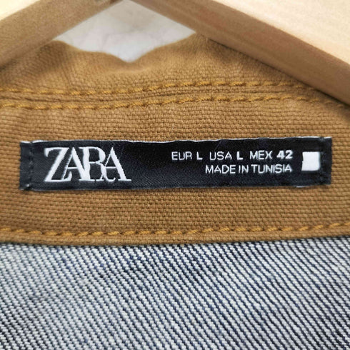 ザラ ZARA デニムジャケット カバーオール メンズ import:L