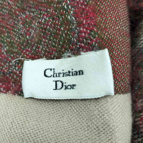 クリスチャンディオール Christian Dior ペイズリー柄 大判ストール レディース