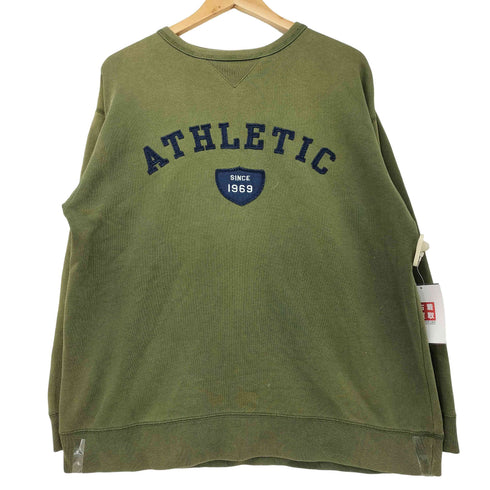 ギャップ Gap 90-2000s OLD ATHLETIC 前V クルーネック スウェット メンズ import:XXL