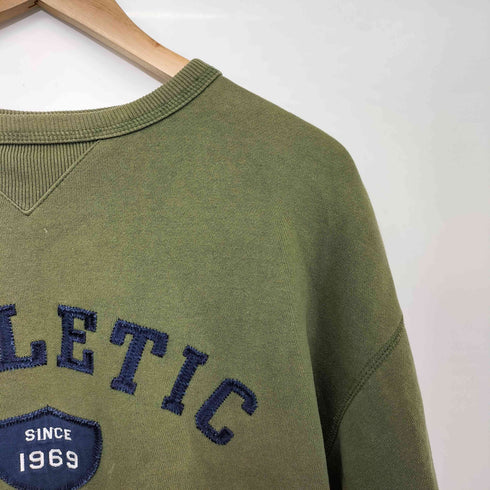 ギャップ Gap 90-2000s OLD ATHLETIC 前V クルーネック スウェット メンズ import:XXL
