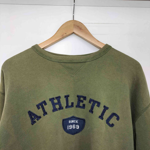 ギャップ Gap 90-2000s OLD ATHLETIC 前V クルーネック スウェット メンズ import:XXL