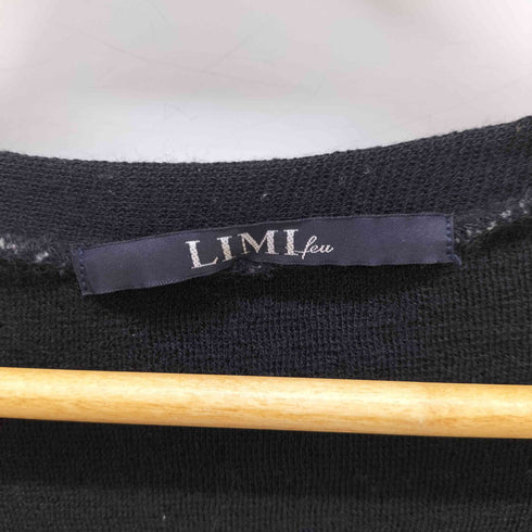 リミフゥ LIMI feu 変形 スリットスリーブ オーバーサイズ ウール カーディガン レディース